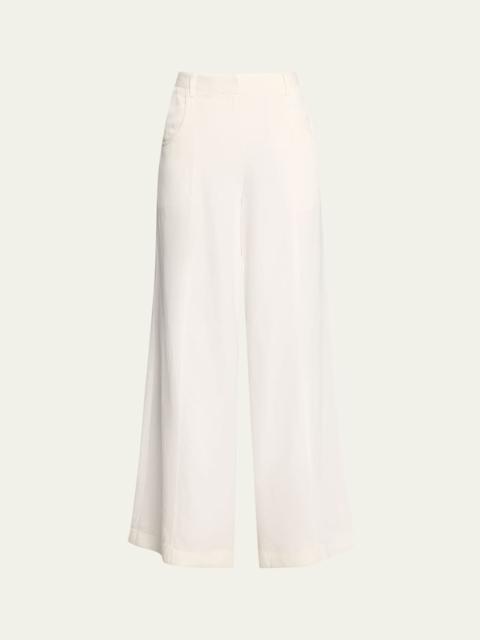 TWP Dees Wide-Leg Linen-Blend Trousers