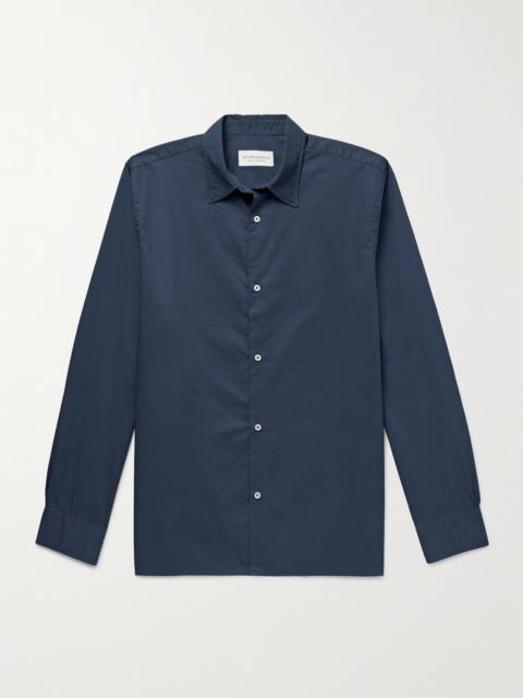 OFFICINE GÉNÉRALE Garment-Dyed Cotton-Poplin Shirt