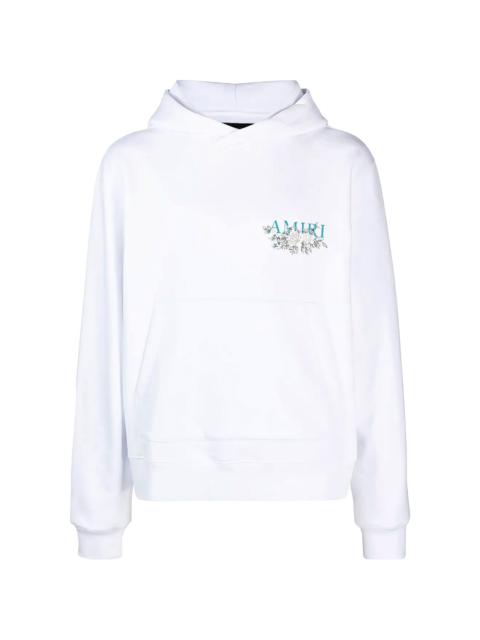 AMIRI Floral Logo Hoodie "White" PF23MJG026 100