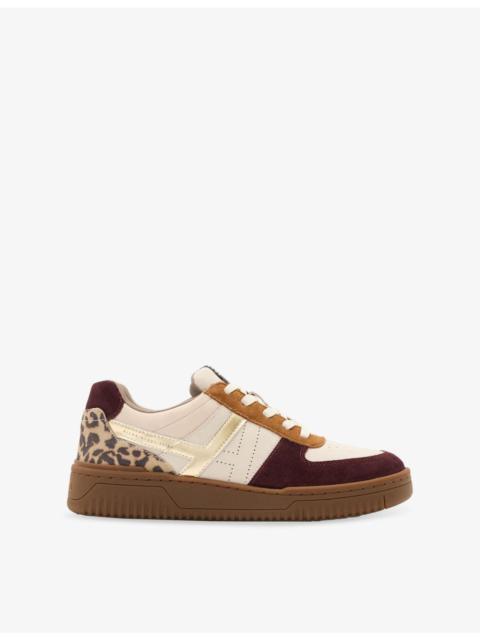 ALLSAINTS Vix Leather and Suede Low-Top Trainers