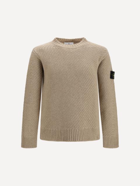 Stone Island Loose crewneck Sweater with ribbed trims