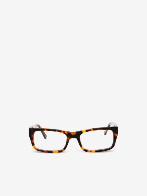 FILA tortoiseshell-effect rectangle-frame glasses