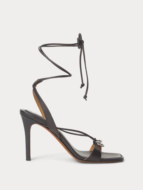 Polo Ralph Lauren O-Ring Leather Wrap Sandal