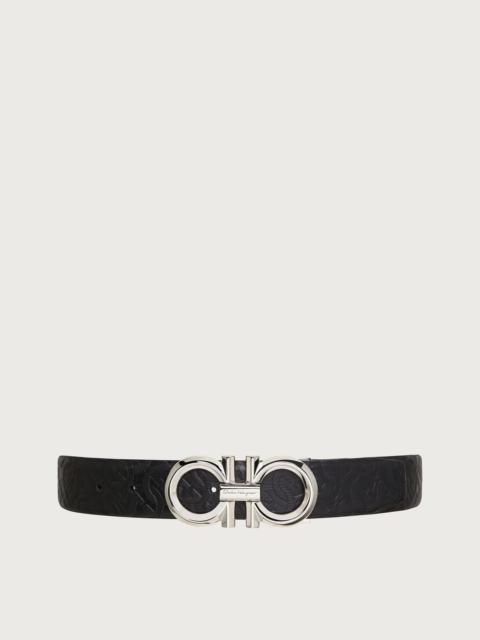 FERRAGAMO Reversible and adjustable Gancini belt