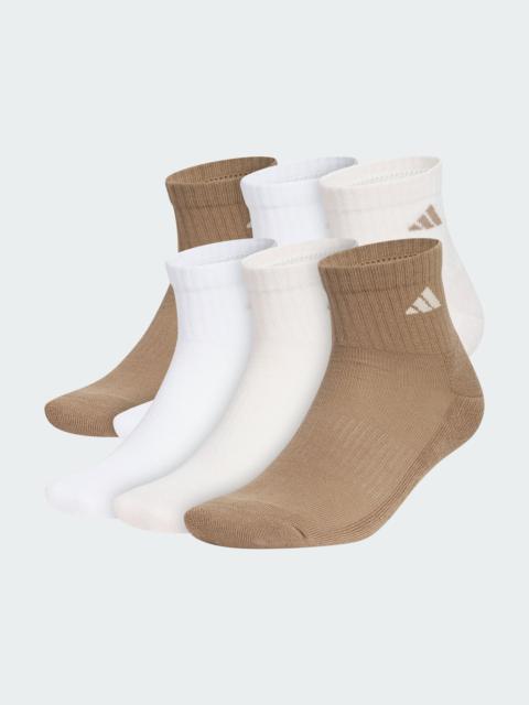 adidas Men's Athletic Cushioned 6-Pack Quarter