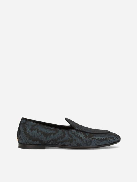 Dolce & Gabbana Iridescent fabric Caravaggio slippers