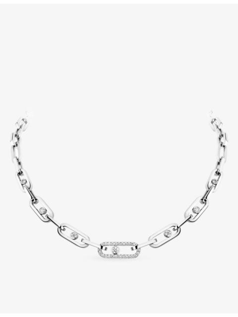 MESSIKA Move Link 18ct gold and 1.10ct diamond necklace