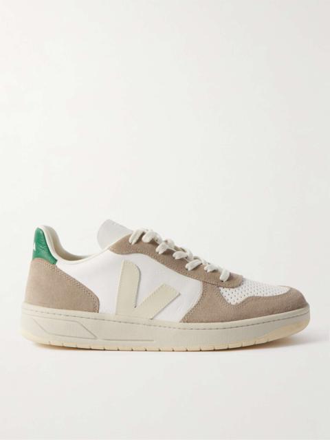 V-10 Suede and Leather Sneakers