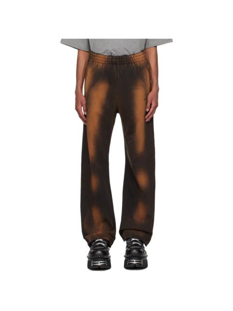 We11done Black Standard Logo Washed Sweatpants