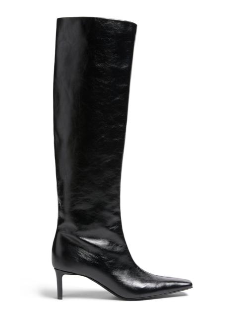 Ona Leather Knee Boots black