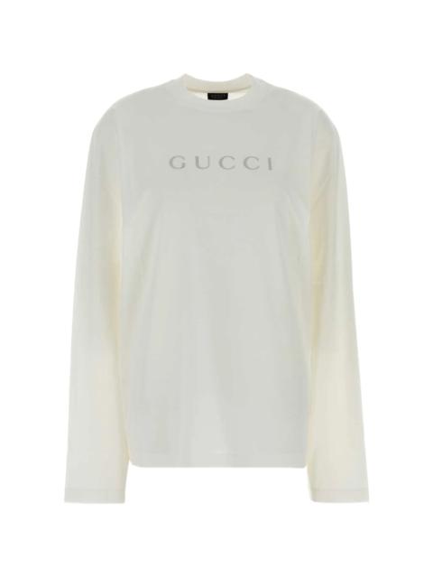 GUCCI Gucci Logo-print Long-sleeve T-shirt
