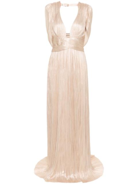 MARIA LUCIA HOHAN Laurel plissÃ© silk gown