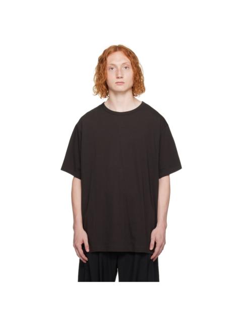 Yohji Yamamoto Brown Crewneck T-Shirt