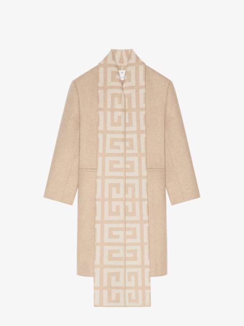 Givenchy COAT IN DOUBLE FACE 4G WOOL WITH SCARF