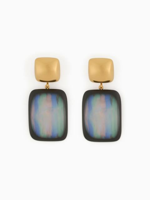 EMPORIO ARMANI Oversize multicoloured pendant earrings