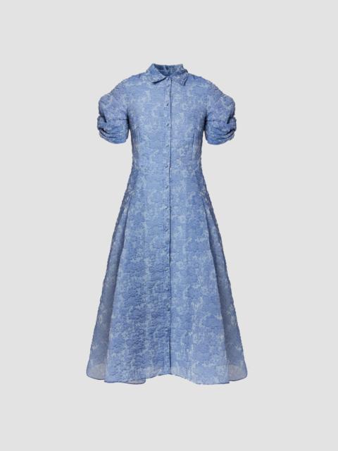 Erdem SHORT SLEEVE MIDI SHIRT DRESS