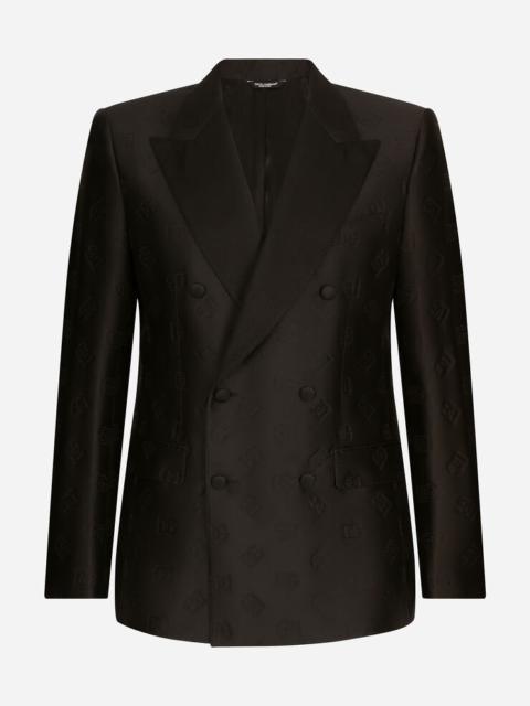Dolce & Gabbana Double-breasted Sicilia-fit tuxedo suit with DG monogram