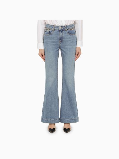 Falabella mid vintage blue wide leg jeans