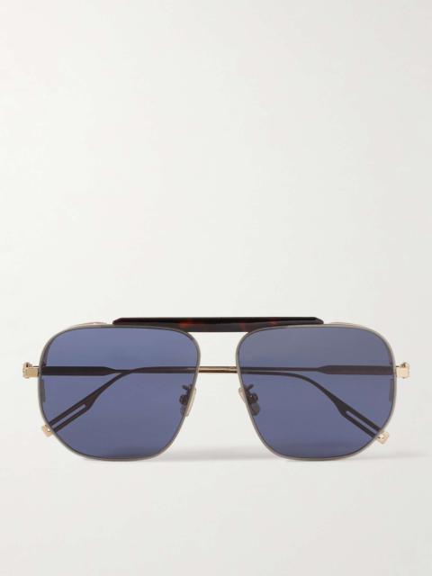 Dior NeoDior NU Aviator-Style Tortoiseshell Acetate and Gold-Tone Sunglasses