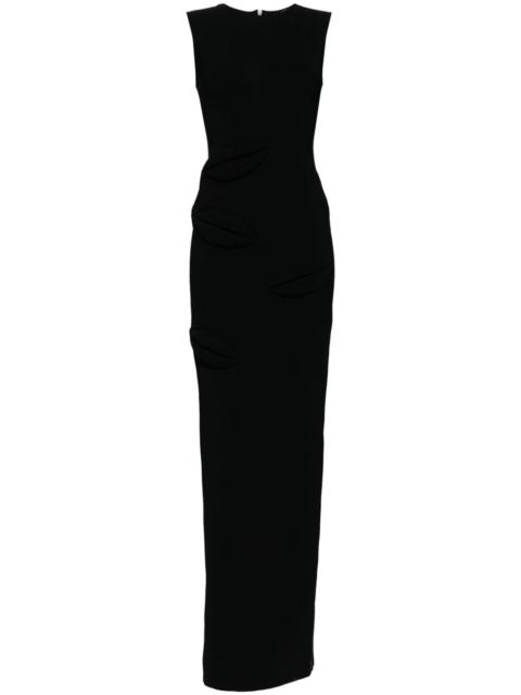 A.W.A.K.E. MODE lip appliqué maxi dress
