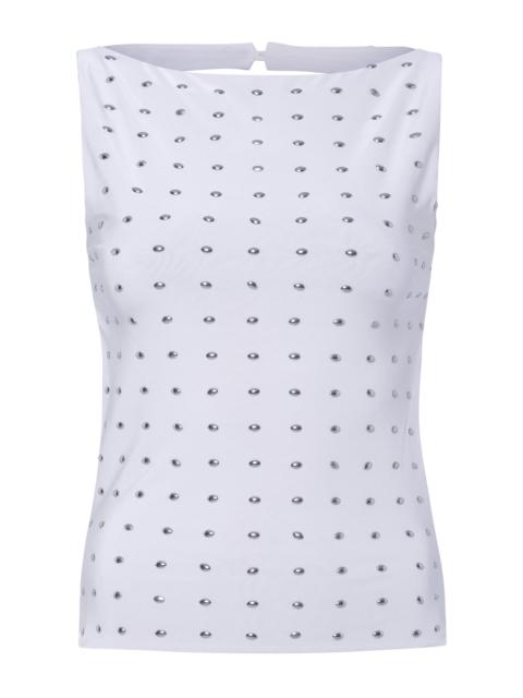 SIEDRÉS Zelna Studded Top off-white