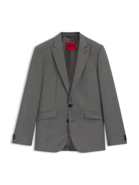 HUGO EXTRA-SLIM-FIT JACKET IN VIRGIN-WOOL DOBBY