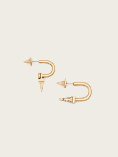 ALLSAINTS LAIO SPIKE FRONT BACK EARRINGS