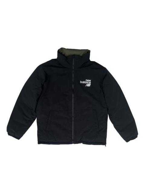 New Balance logo Sportswear Jacket 'Black Olive Green' AMJ24357-BK