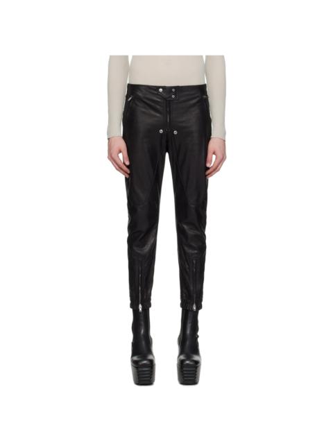 Rick Owens Black Luxor Leather Pants