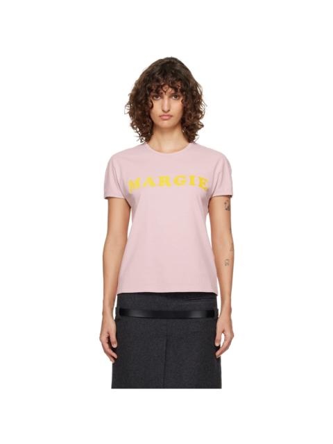MM6 Maison Margiela Pink 'Margie' T-Shirt