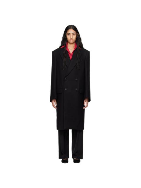 WARDROBE.NYC Black Hailey Bieber Edition Double-Breasted Coat