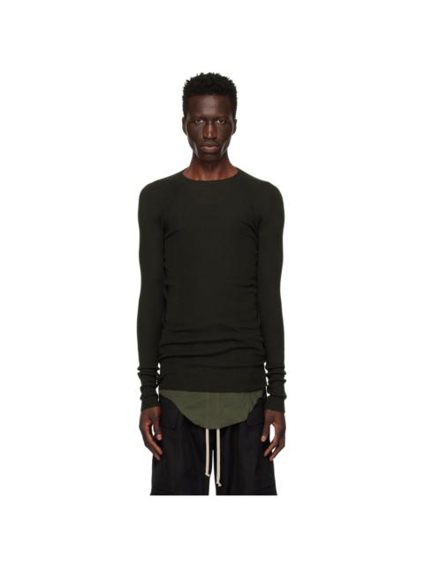 Rick Owens Green Porterville Rib Sweater