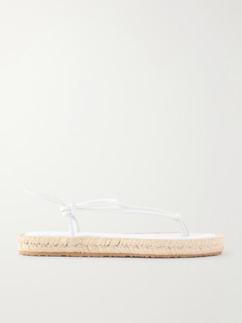 Gianvito Rossi Leather Espadrille Sandals