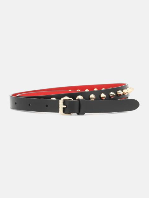 Christian Louboutin Loubispikes leather belt
