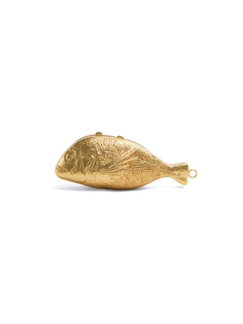 SIMKHAI Splash Metal Clutch gold