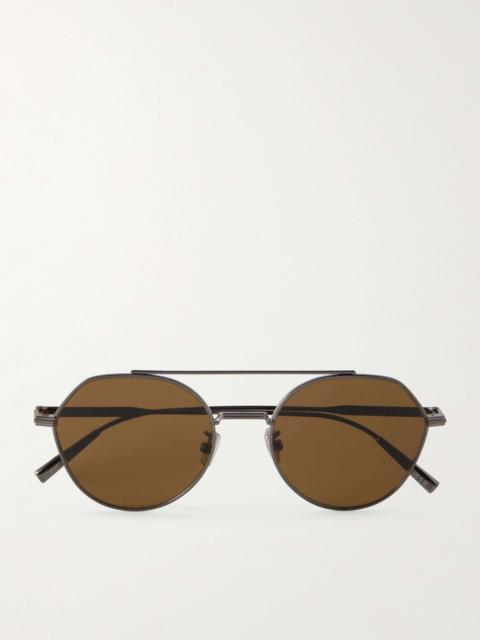 Dior DiorBlackSuit R6U Aviator-Style Gold-Tone Sunglasses