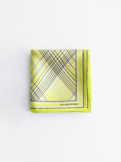 & Other Stories Printed Silk Scarf