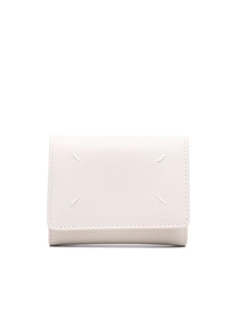 four-stitch leather wallet
