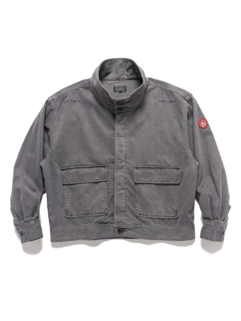 Cav Empt Overdye Brushed Cotton Button Jacket Charcoal