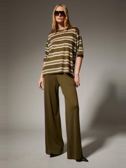 SPRWMN WIDE LEG FINE CASHMERE PANTS