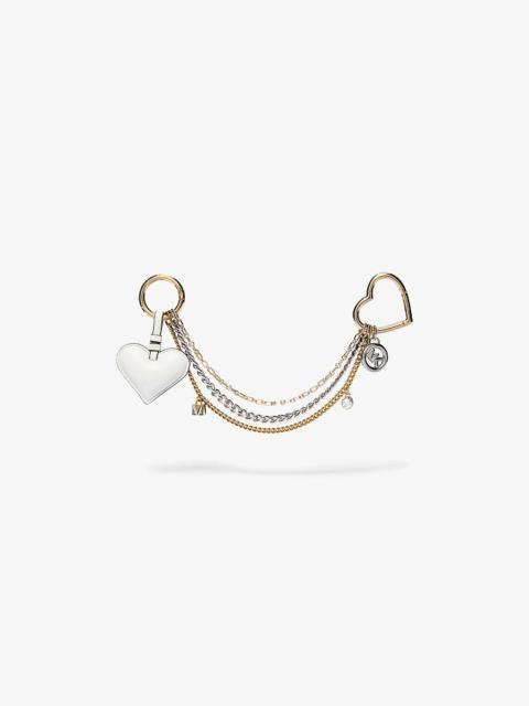 MICHAEL KORS Heart Chain Bag Charm