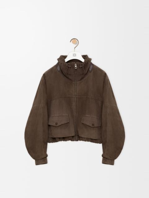 Loewe Jacket in suede goatskin