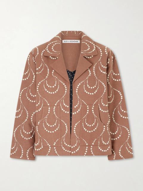 ALIX OF BOHEMIA Bead-embellished Silk Jacket