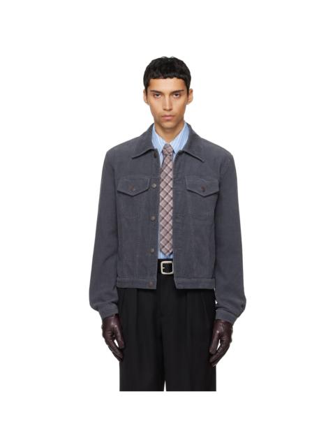 Tonywack Purple Washed Corduroy Type-3 Trucker Jacket