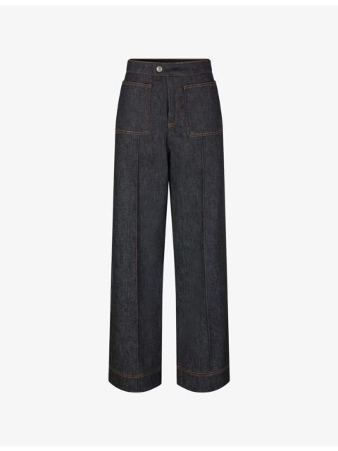 soeur Harry Straight-Leg High-Rise Stretch-Denim Jeans