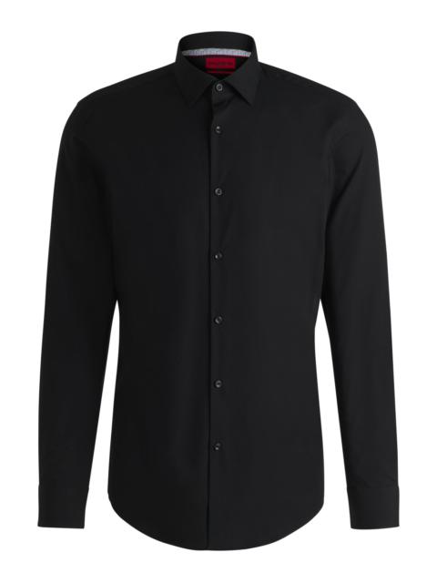 HUGO SLIM-FIT SHIRT IN EASY-IRON COTTON POPLIN