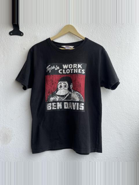 Other Designers Ben Davis - Ben Davies Faded Vintage Y2K Big Logo Printed TShirt