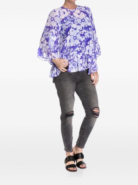 ONE TEASPOON distressed-effect high-waisted jeans