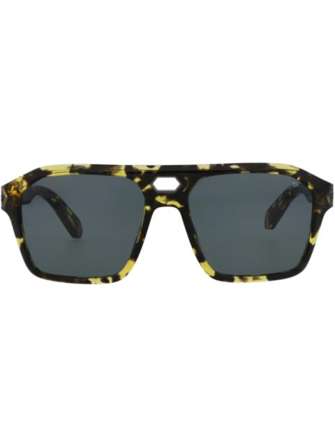 PHILIPP PLEIN Philipp Plein Aviator-Frame Acetate Sunglasses Havana Smoke (SPP072M-57-0709)