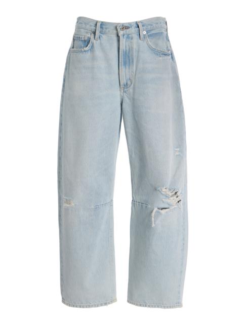 Citizens of Humanity Miro Rigid High-Rise Barrel-Leg Jeans light wash